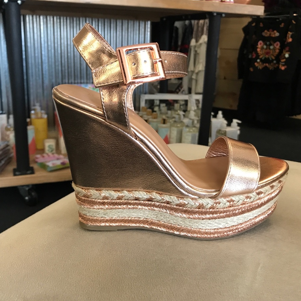 Rose Gold Wedges